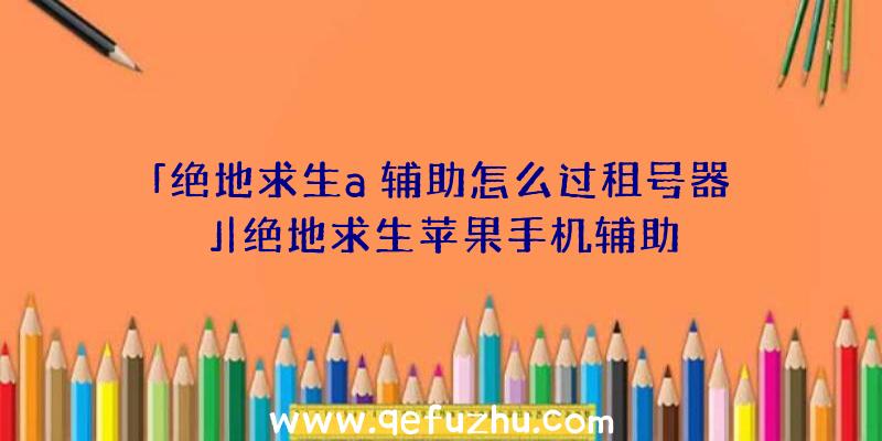 「绝地求生a